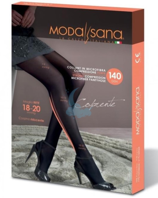 GLORIA MODASANA COLLANT 140 DEN maglia liscia coprente misura 4 BLU NOTTE