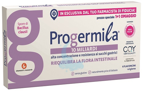 Chemist Research Linea Regolarit Intestinale Progermila Fermenti 6 Flaconcini
