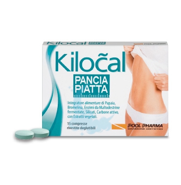 Kilocal Linea Intestino Sano Pancia Piatta Integratore Alimentare 15 Compresse