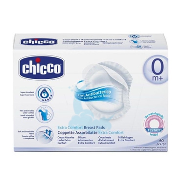 Chicco Linea Mamma Allattamento e Gravidanza 60 Coppette Assorbilatte