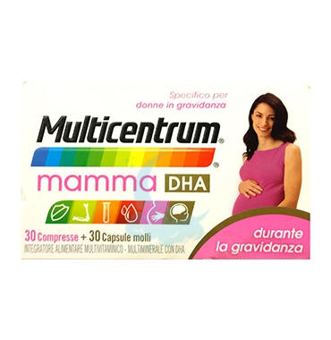 Multicentrum Linea Gravidanza Mamma DHA Integratore Alimentare 30+30