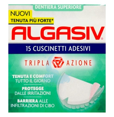 Combe Linea Protesi Dentali Algasiv 15 Cuscinetti Adesivi Protesi Superiore