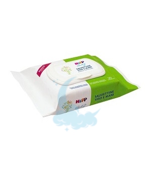 HiPP Linea Cosmetica Neonato 20 Salviettine Viso e Mani Morbide e Delicate