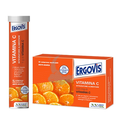 EG Farmaceutici Linea Vitamine Vitamina C Integratore 20 Compresse Effervescenti