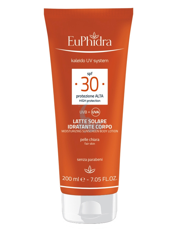 EuPhidra Linea Kaleido UV System SPF30 Latte Idratante Protettivo Corpo 200 ml