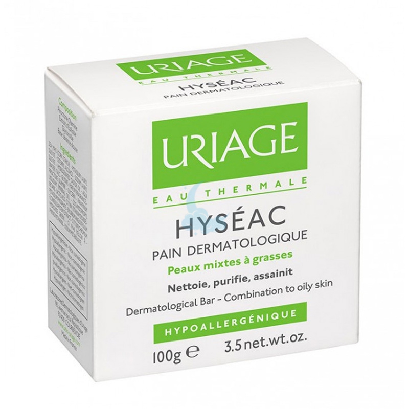 Uriage Linea Pelle Grassa Impura Hyseac Pane Dermatologico Purificante Viso 100g