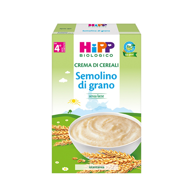 HiPP Linea Svezzamento Bio Crema di Semolino di Grano Vitamina B1 200 g