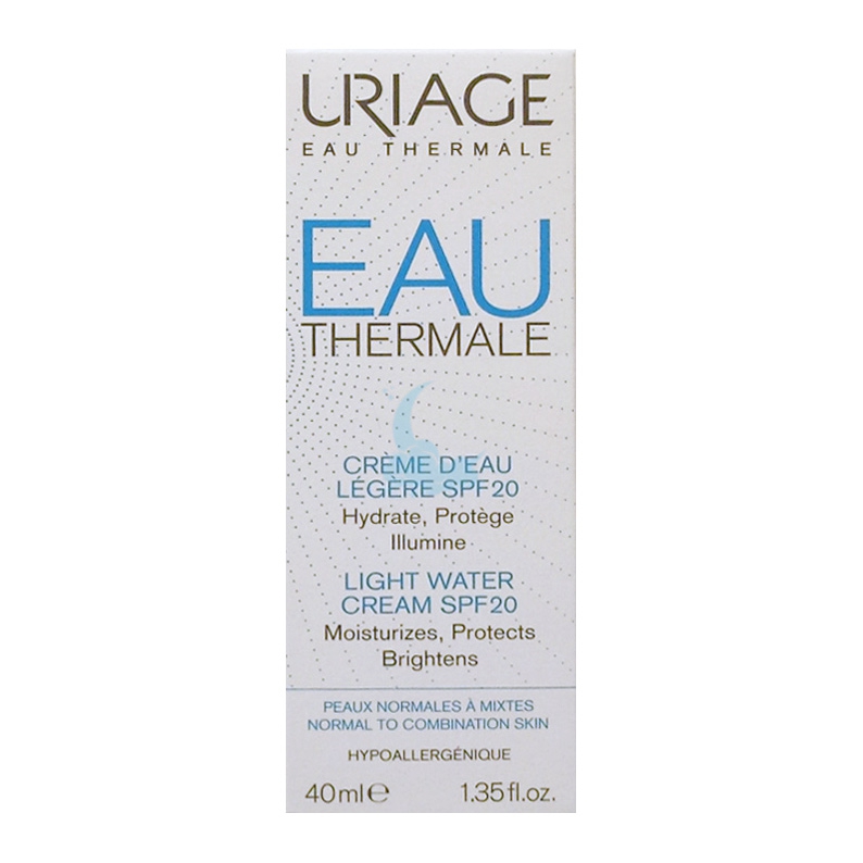 Uriage Linea Eau Thermale Crema Leggera all'Acqua SPF20 Nutriente 40 ml