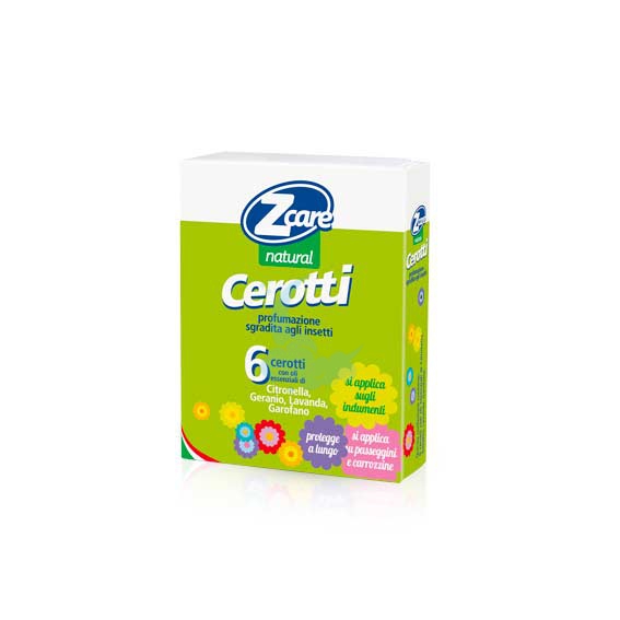 IBSA Linea Insettorepellente ZCare Natural 6 Cerotti con Oli Essenziali