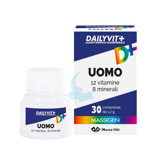 Massigen Linea Vitamine Minerali Dailyvit+ Uomo Integratore 30 Compresse