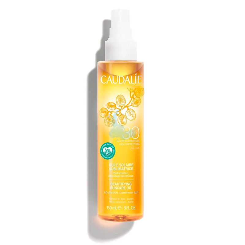Caudalie Linea Soleil Divin SPF30 Huile Spray Olio Solare Abbronzante 150 ml