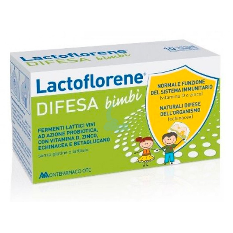 Lactoflorene Linea Fermenti Difesa Bimbi Integratore Alimentare 10 flaconcini