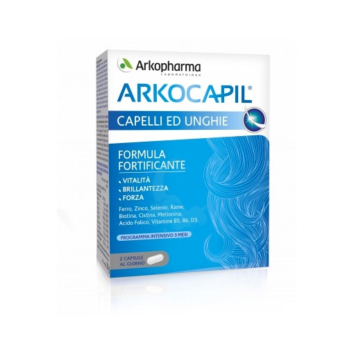 Arkocapsule Linea Capelli Arkocapil Capelli ed Unghie Integratore 2x60 Capsule