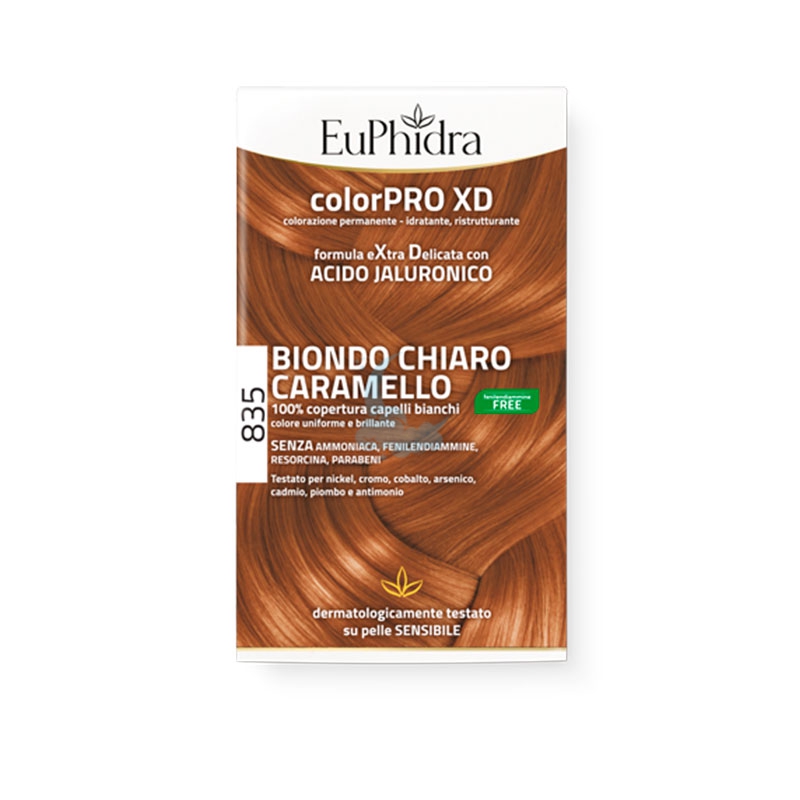 EuPhidra Linea Capelli Colorpro XD colorazione Biondo Chiaro Caramello 835