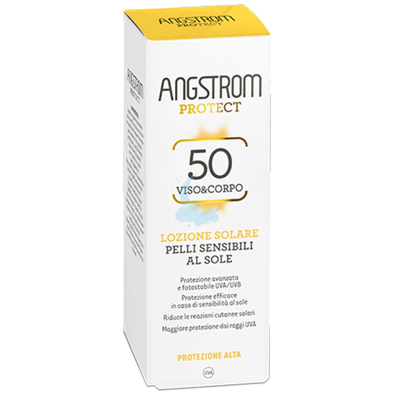 Angstrom Linea Corpo Lozione Solare Pelli Sensibili Protezione 50 100 ml