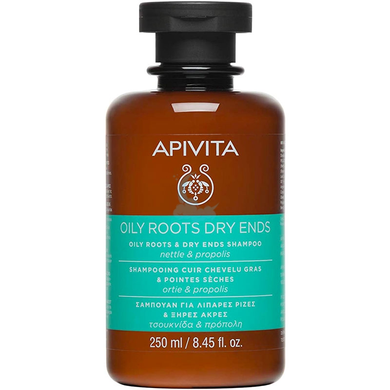 Apivita Linea Holistic Hair Care Shampoo Cute Grassa e Punte Secche 250ml