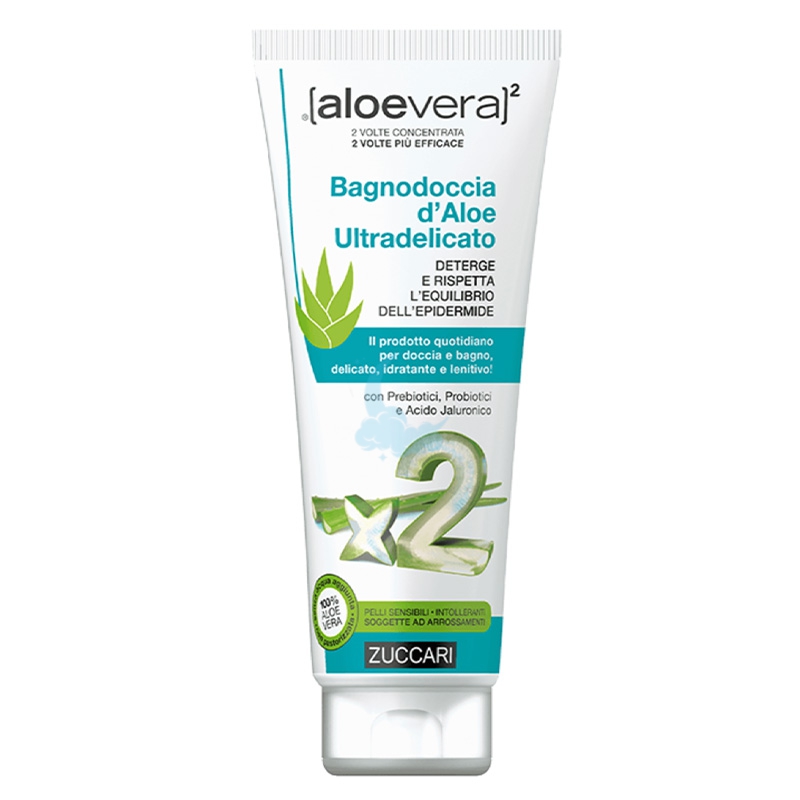 Zuccari Linea AloeVera2 Bagnodoccia d'Aloe Ultradelicato 250 ml