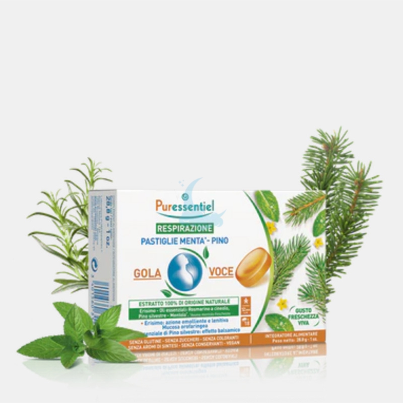Puressentiel Linea Resp OK Respirazione Pastiglie Menta Pino 18 pastiglie