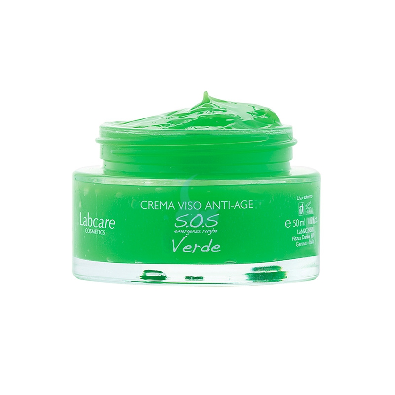 Labcare Linea S.O.S Crema Viso Anti-Age Emergenza Rughe Verde 50 ml
